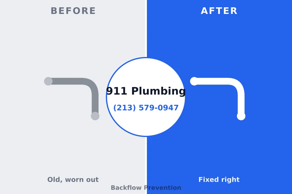 Before and after: plumbing repair Van Buren, MO